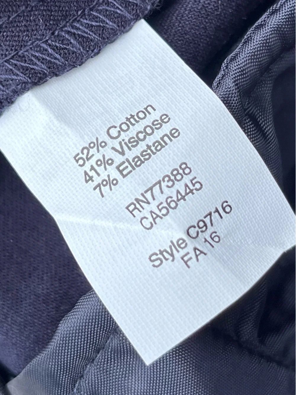 J. Crew Navy Straight-Leg Women's pants.